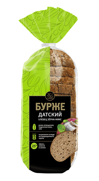 Хлебец  «Бурже» «Датский» Зёрна-микс, 330 г
