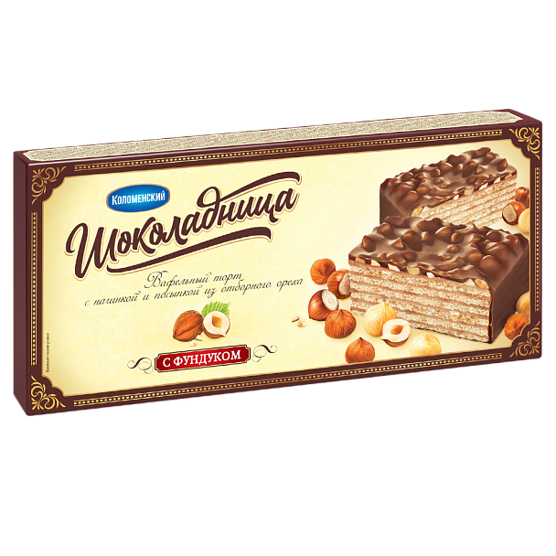 Торт вафельный «Шоколадница» с фундуком, 230 г